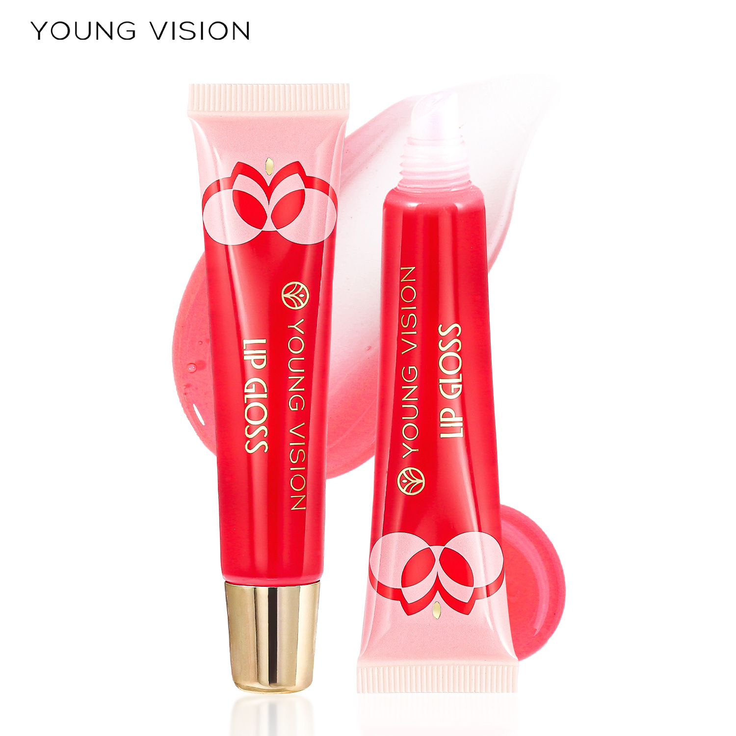 YOUNG VISION Lip Oil 6-bottle Set, Lip Gloss, Mint Lip Lotion, Hydrating Lip Oil Specification drawing