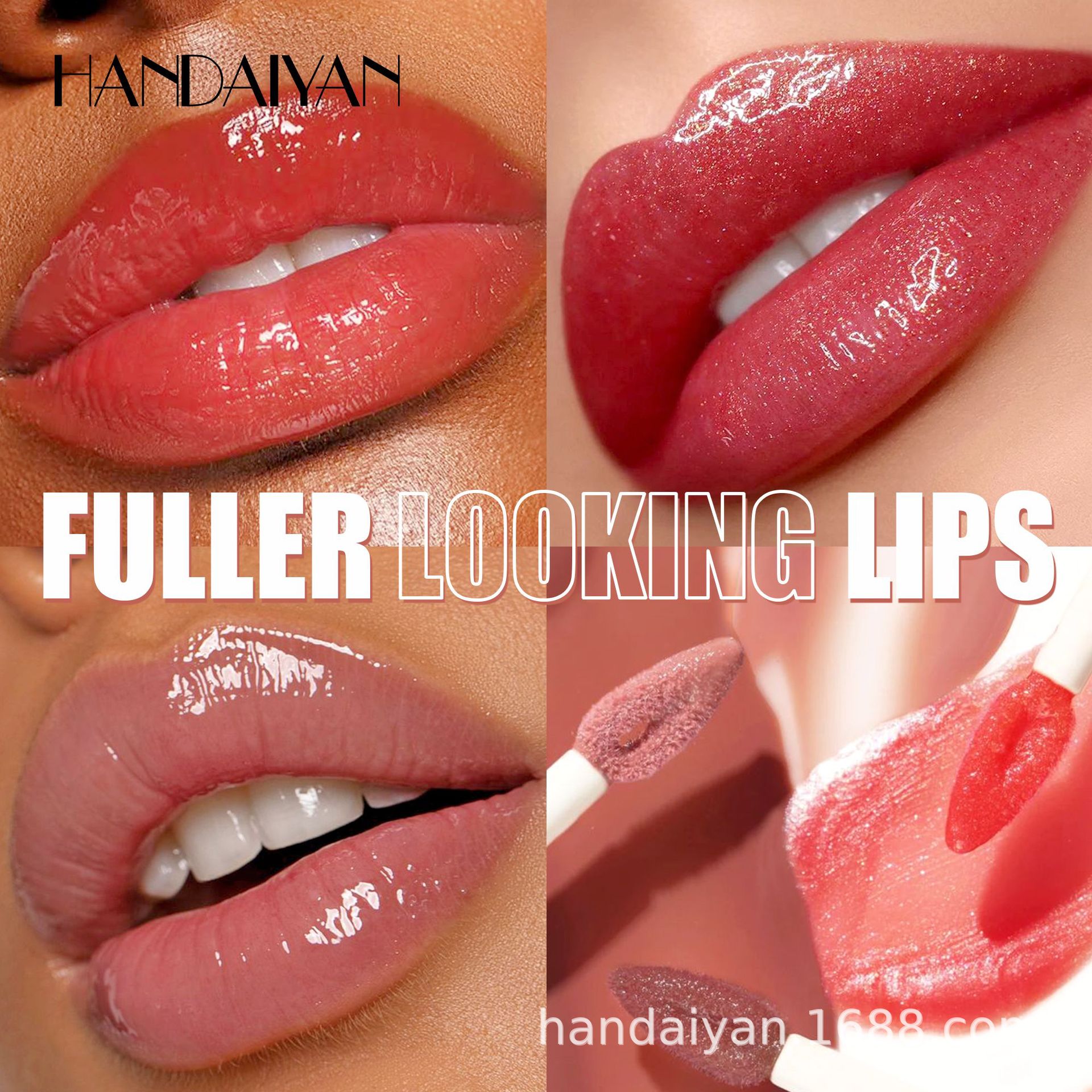 HANDAIYAN wholesale nude hyaluronic acid lip Gloss for long-lasting moisturizing and easy coloring Specification drawing