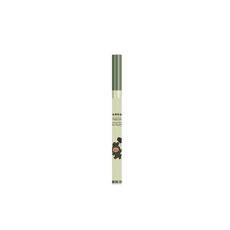 Capo Vini Bear eyeliner Pen dries quickly, lasts long without fading, is waterproof and does not smudge. It is an extremely fine tip colored eyeliner liquid pen Item Picture