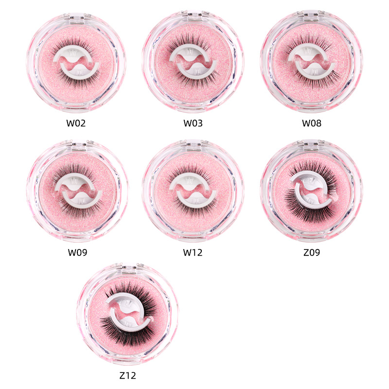 New cross-border products: A pair of self-adhesive false eyelashes, reusable synthetic fiber false eyelashes, and one-piece glue-free eyelashes Item Picture