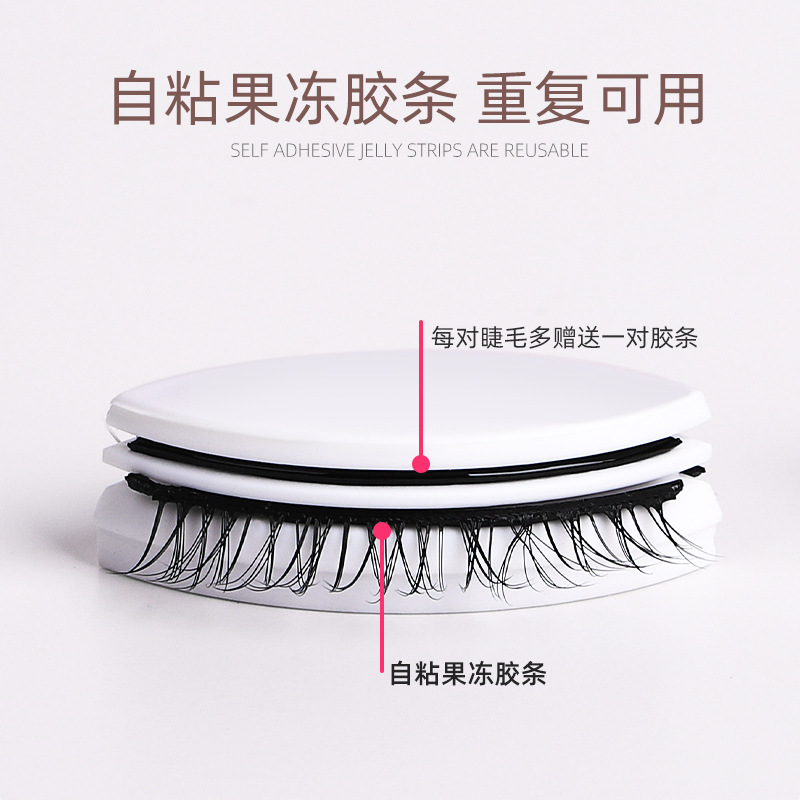 Factory wholesale of newly upgraded self-adhesive three-pair false eyelashes, naturally realistic false eyelashes, no glue required for wearing Application Scenario