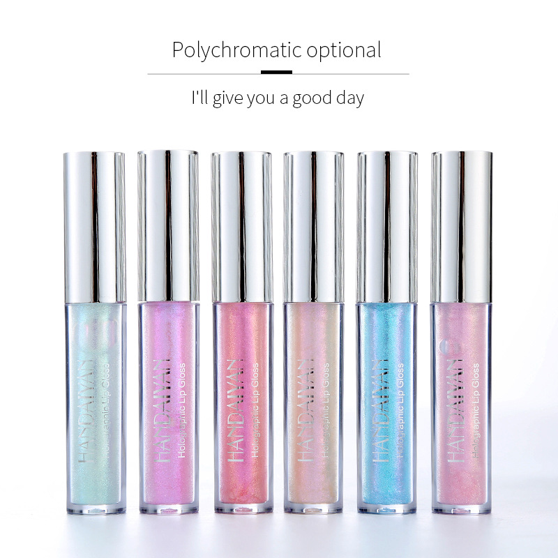 Cross-border Pearlescent Lip Gloss Mermaid HANDAIYAN Long-lasting Moisturizing, Dazzling Bright and Polarized Lip gloss Lip Gloss Item Picture