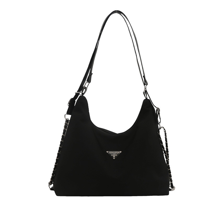 Cross-border high-end, large-capacity nylon bag for women, 2024 new trendy backpack, single-shoulder tote bag, commuter bag Item Picture