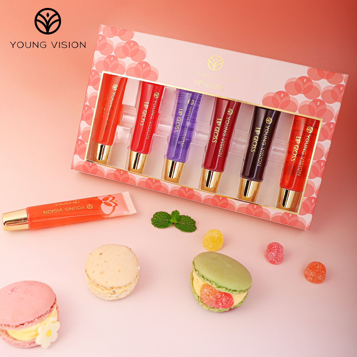 YOUNG VISION Lip Oil 6-bottle Set, Lip Gloss, Mint Lip Lotion, Hydrating Lip Oil Application Scenario