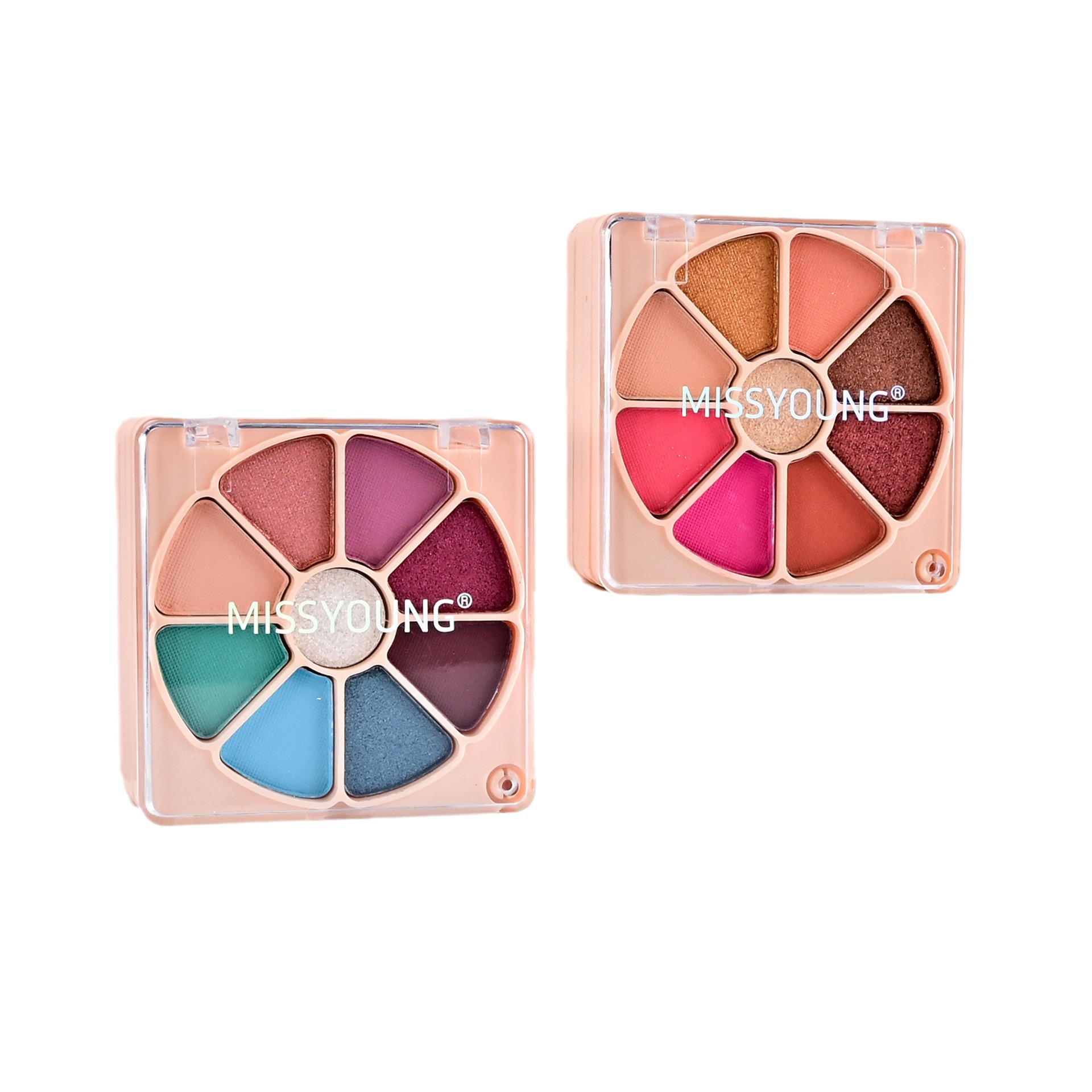 MISS YOUNG's new 21-color eyeshadow palette set, cross-border makeup gift set of Eyeshadow, Blush and glitter Item Picture