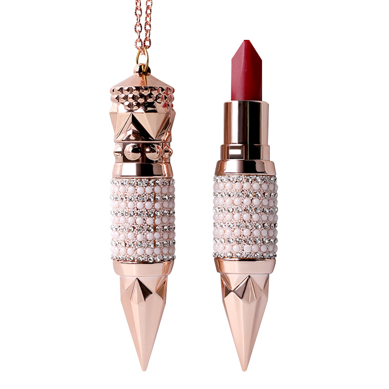 VIBELY Scepter three-color matte non-stick rim, carrot cubes color-changing lipstick, one three-color lipstick beauty makeup Item Picture
