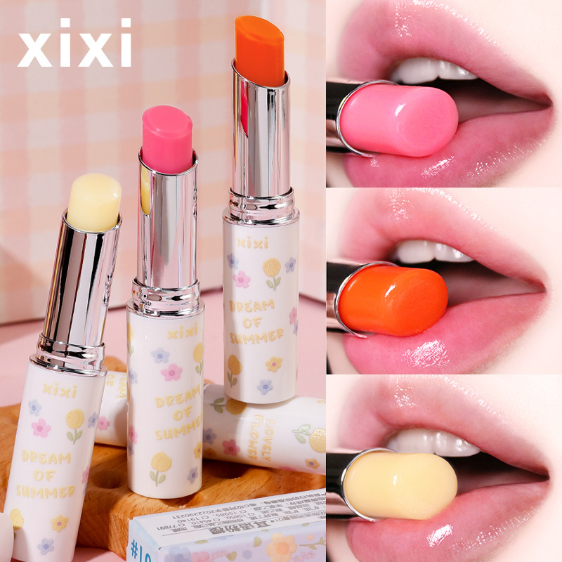 xixi Flower Story Temperature-sensitive Color-changing Lip Balm Moisturizes, hydrates, moisturizes, prevents dryness and cracking, and reduces lip lines. Colorless lip balm details Picture