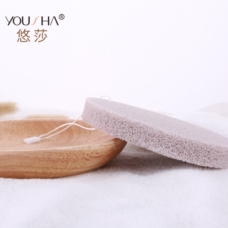 YB071, a 15T thick-hole oval facial cleanser with a single pack of walnuts and a large hanging rope Specification drawing