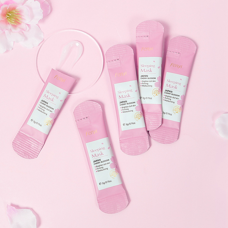 Cross-border FENYI Japanese Cherry Blossom Sleeping Mask 3g skin care products, Shopee AliExpress manufacturer wholesale supply full figure