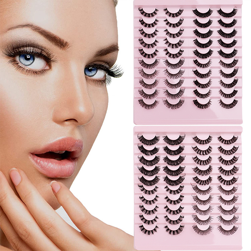 The new product is selling well. There are 20 pairs of large-curved Russian and European and American thick and multi-layered false eyelashes to choose from Specification drawing