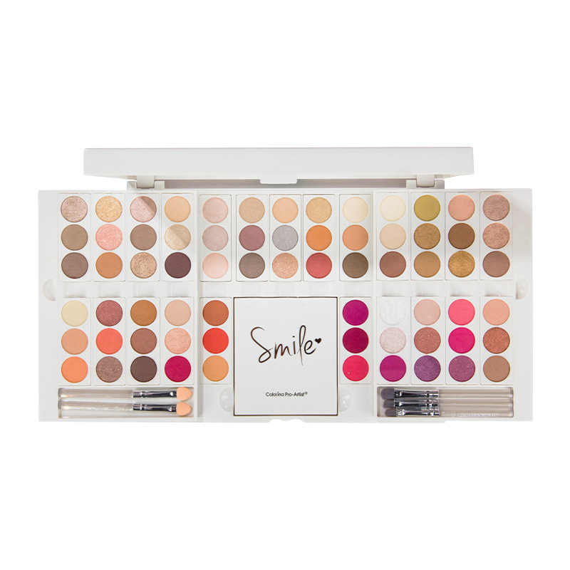 DIY makeup set, eyeshadow pearl, matte, fine glitter eyeshadow palette, highlighter blush, cosmetics, contouring palette wholesale Item Picture