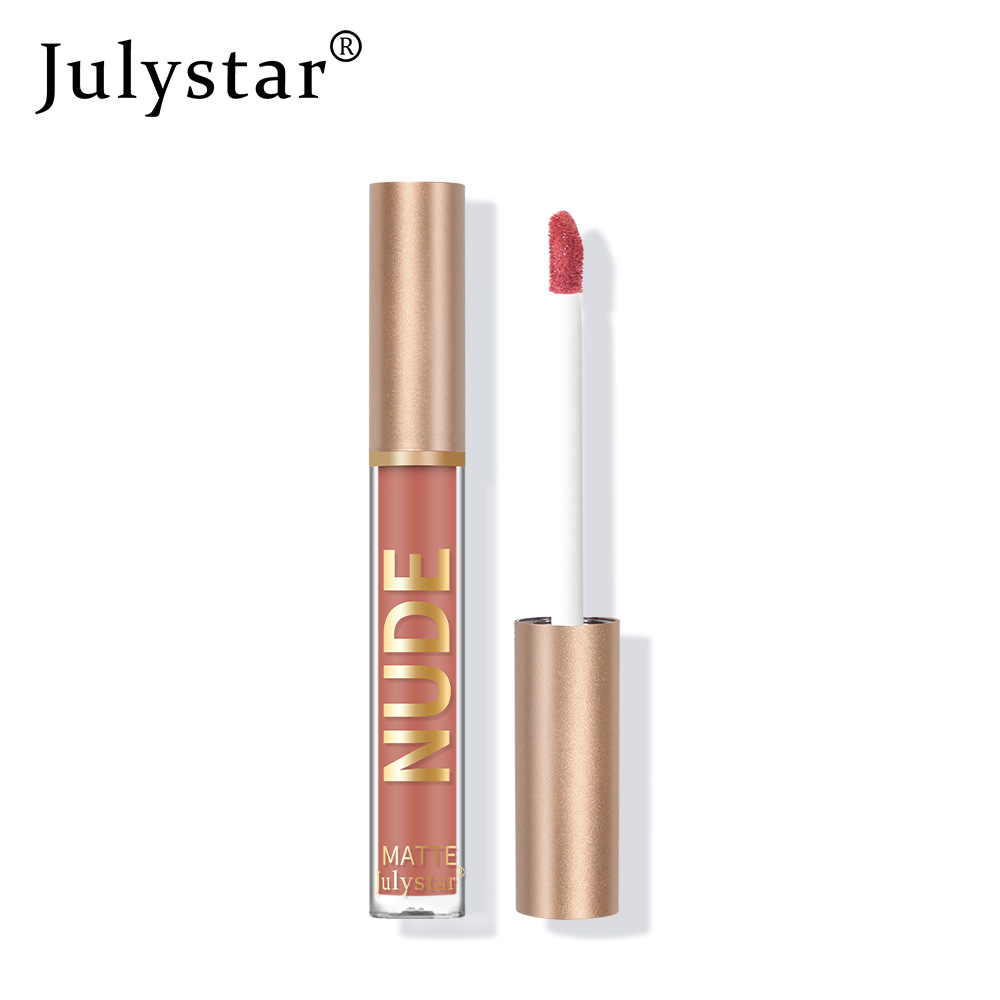 European and American matte, frosted velvet non-fading lip gloss, natural, long-lasting and three-dimensional non-stick cup lip gloss lipstick wholesale Item Picture