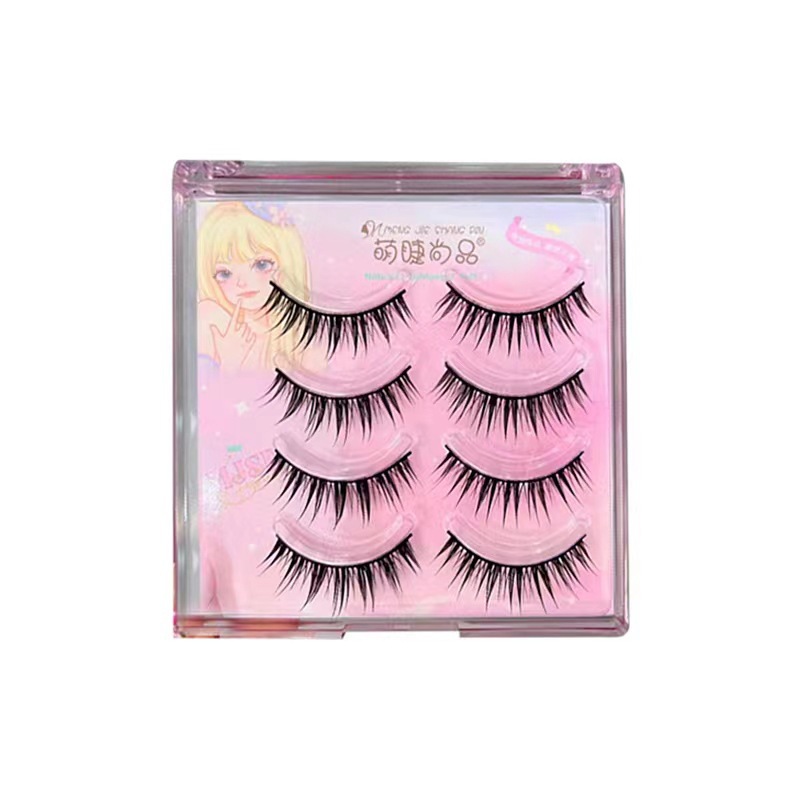 Mengjie Shangpin Comic Wet 07 Eyelash Salon's one-piece false eyelashes are thick, curly and curled, making the entire eyelash appear on camera Item Picture
