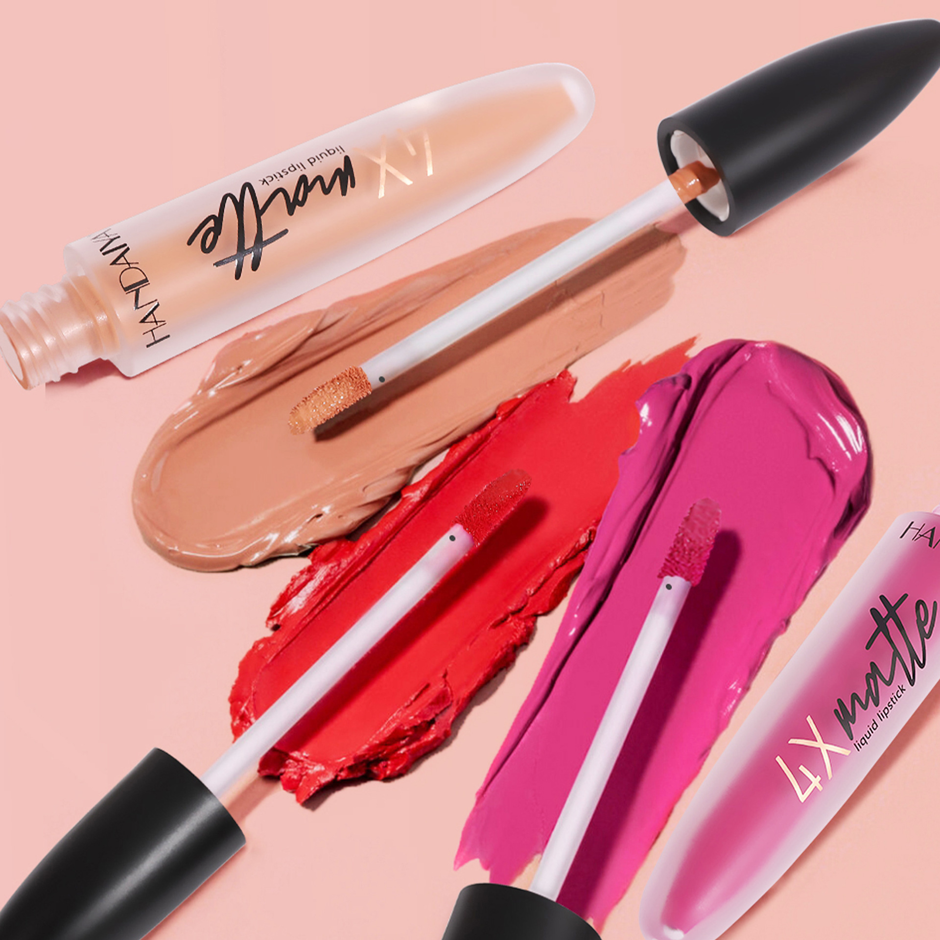Cross-border matte lip gloss handaiyan does not stick to the rim red, is four times more durable, waterproof and does not fade. Wholesale lip gloss Specification drawing