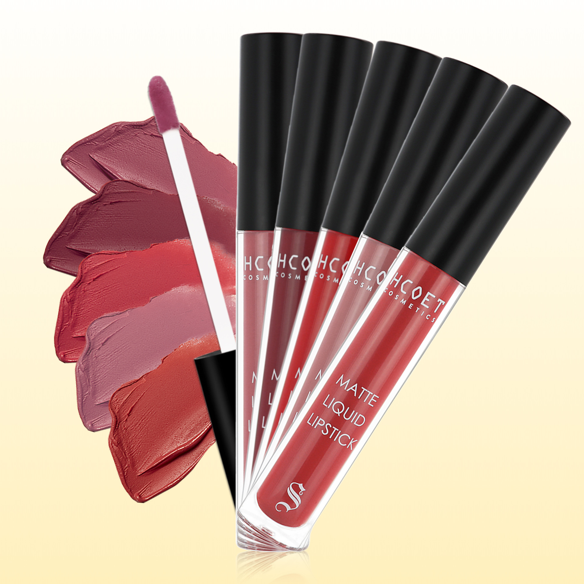 SHCOETY matte lip gloss Cross-border European and American lip and cheek dual-purpose lipstick lip gloss, long-lasting without fading and not sticking to the cup Specification drawing