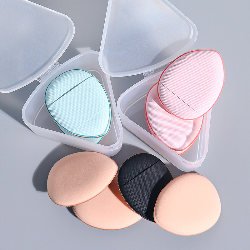 Thumb powder puff, fingertip cushion, loose powder, setting, concealing, finger pad details, mini mini slipper powder puff full figure