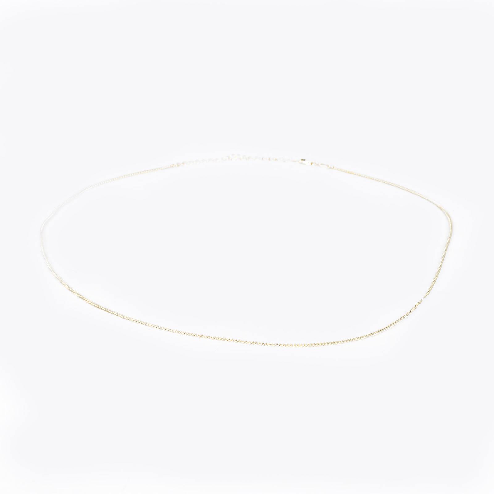 S999 pure silver small square necklace for women, Korean version, light luxury and simple bare chain, a few ounces of broken silver collarbone chain neck chain