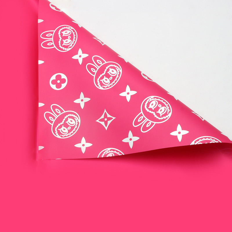  大牌LBB鲜花包装欧雅纸轻奢塑料膜高级感礼物奢侈品防水花束包花纸外贸批发详情9