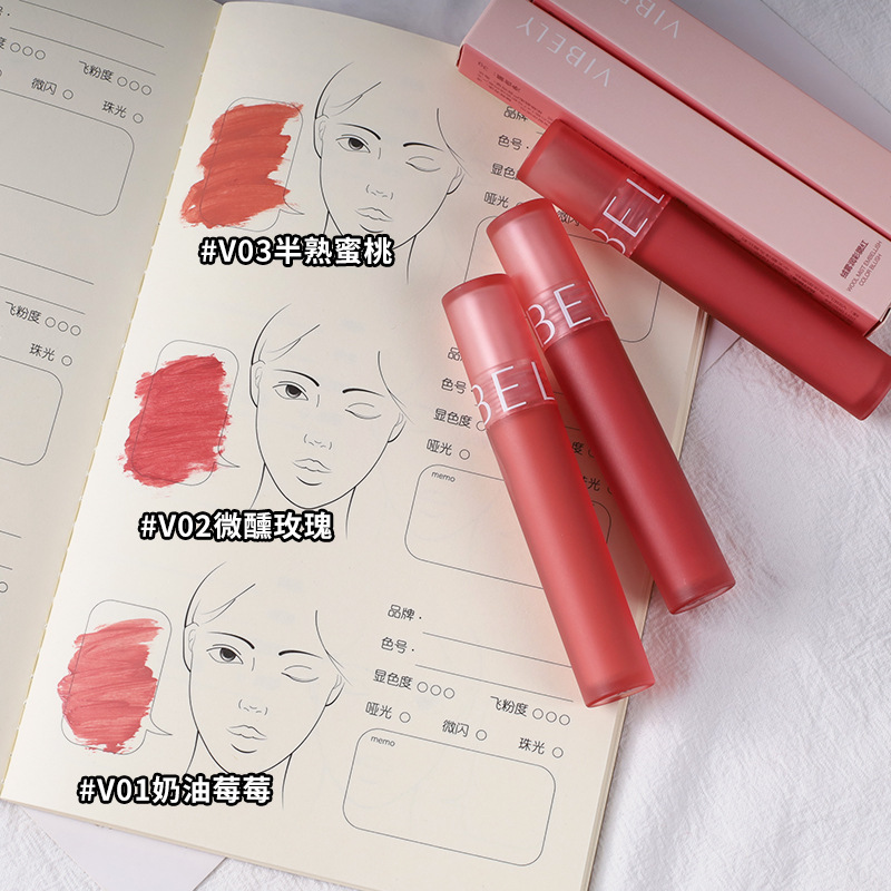 VIBELY Nude Natural Hydrating Liquid Blush Cross-border Single Color Slightly tipsy Long-lasting Color Liquid Blush Eyeshadow Application Scenario