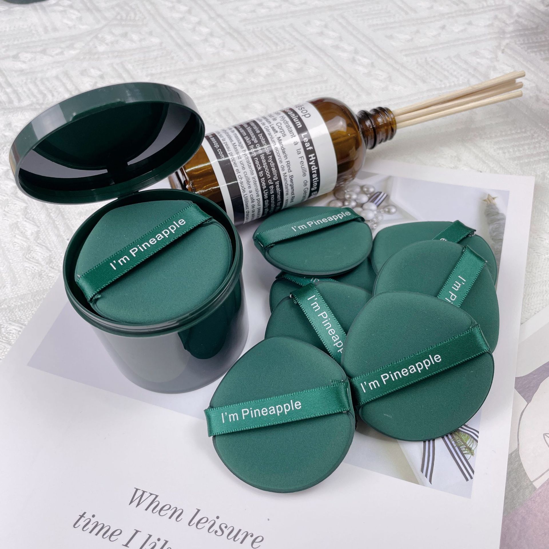 Air cushion powder puff, dry and wet dual-purpose, super soft, non-powdering beauty, egg sponge setting powder, loose powder, makeup foundation liquid Specification drawing