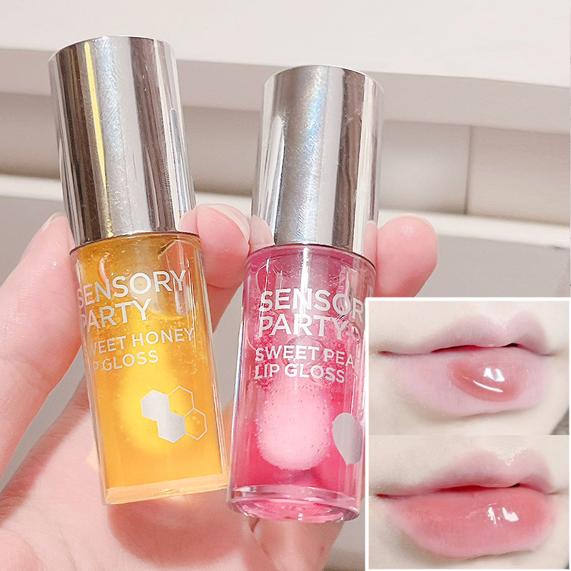 The Sensory party's sweet fruit puree lip balm is hydrating and light, protecting the lips. Apply the lip oil before makeup to make the lips smooth and plump Specification drawing