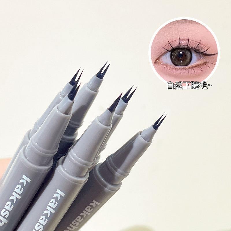 KAKASHOW's double-clawed eyeliner liquid pen is extremely fine, naturally lowering eyelashes, waterproof and sweat-proof, and won't smudge lazy eyeliner details Picture
