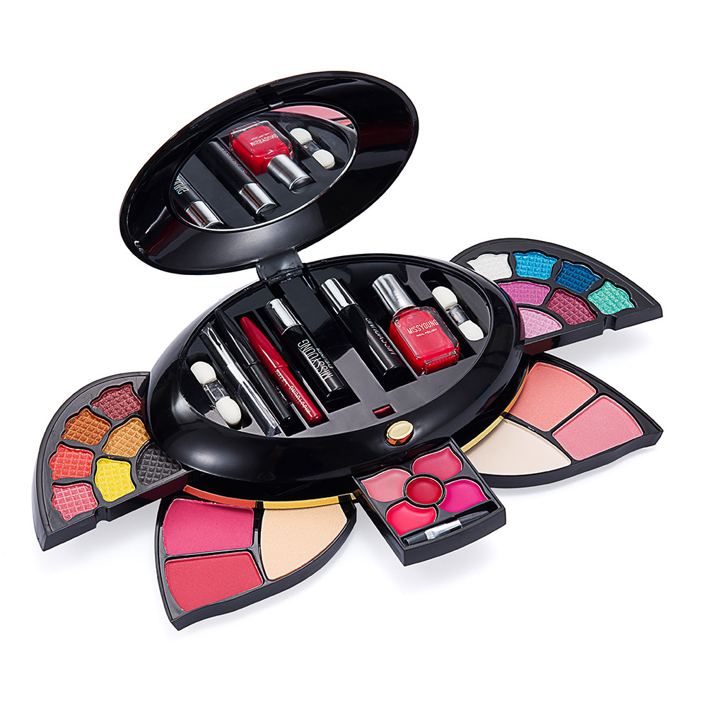 MISS YOUNG Multi-functional Makeup Palette, Eyeshadow Blush, Contouring Set, Makeup Palette, Makeup Box, Nail Polish, Eyeliner full figure