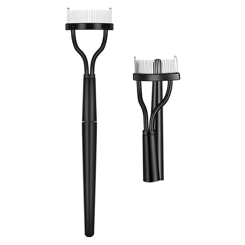 Portable semi-arc-shaped steel needle eyelash comb curling and curling tool, shaping assistance for eyelash extensions and eyelid stickers Item Picture