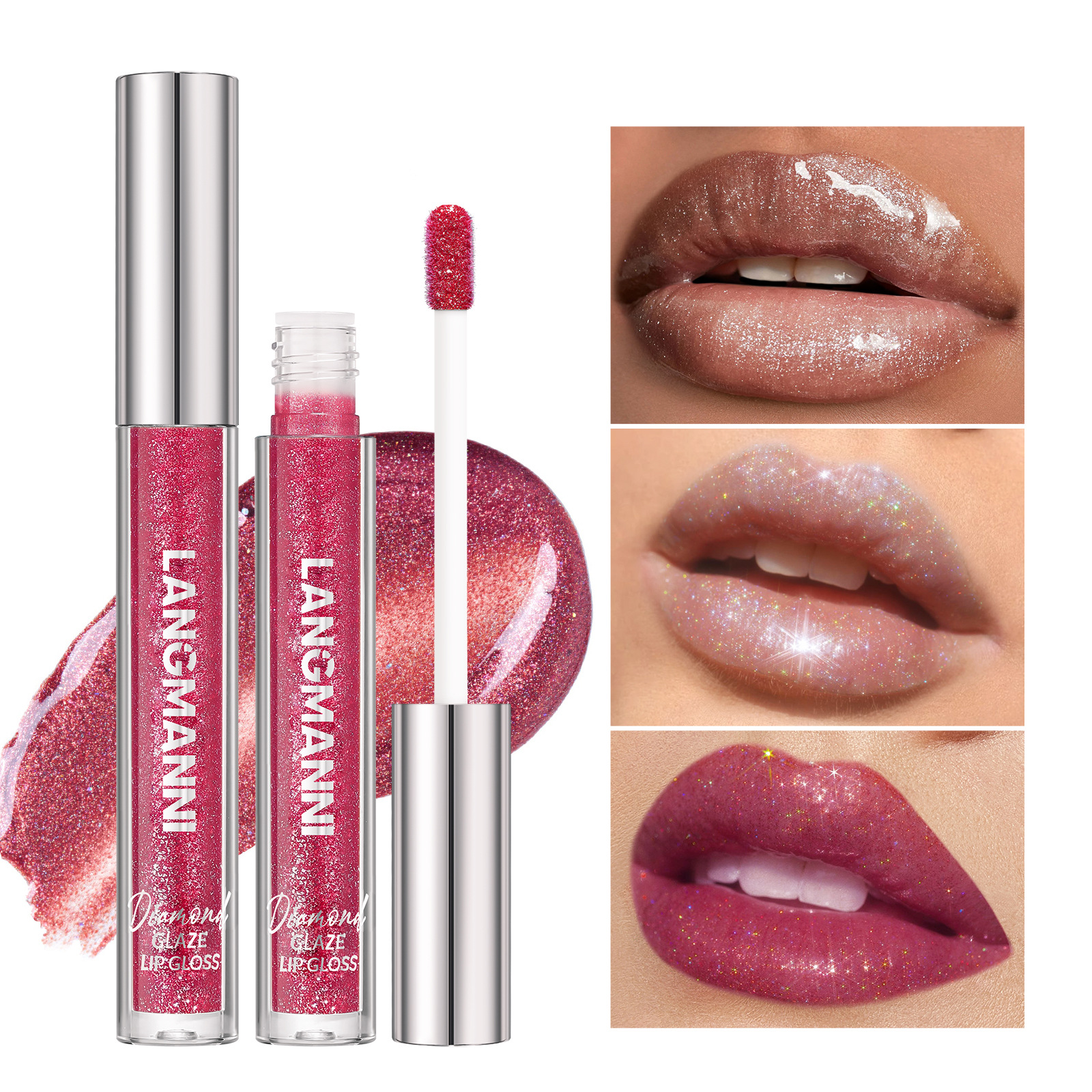 LANGMANNI Lip gloss with sparkling granules Specification drawing