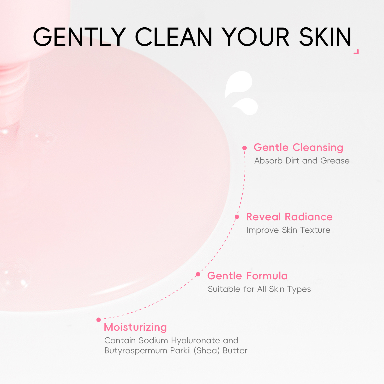 temu laikou Sakura Peel-off Mask 50g (Tube) cleanses pores, hydrates, moisturizes and cares for the skin Application Scenario