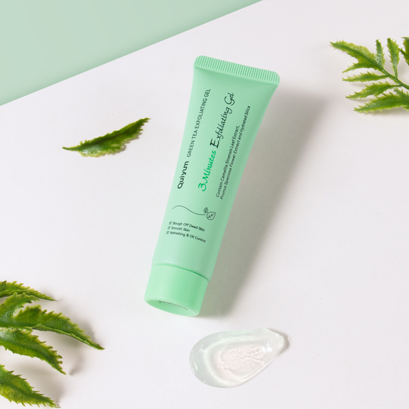 temu Edition QUIYUM Green Tea Keratin Gel 30g (Tube) Facial Cleansing Pore Keratin in stock full figure