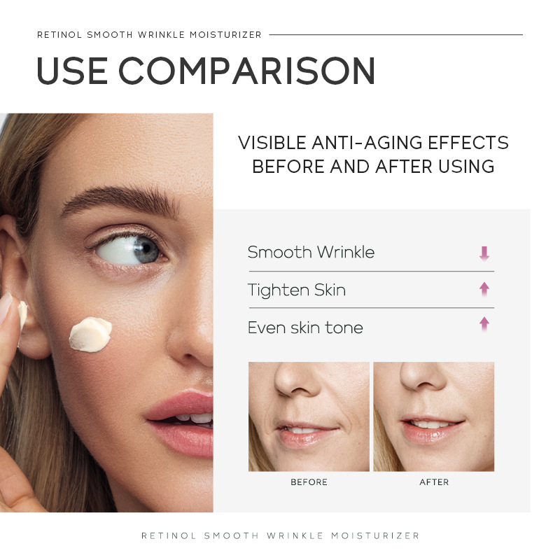 Cross-border QUIYUM Retinol Cream 30g hydrating, moisturizing, nourishing and tender skin manufacturer's skin care products wholesale Specification drawing