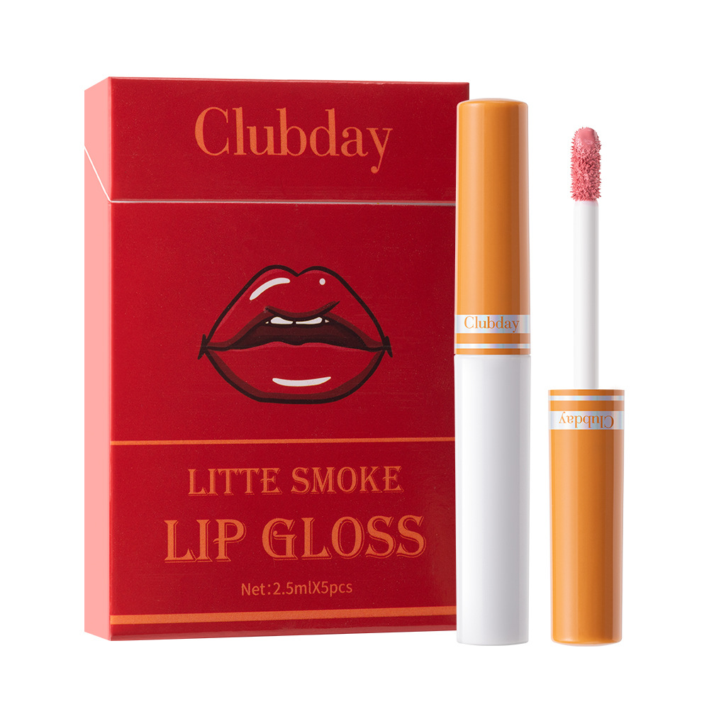Clubday cross-border matte 5-pack cigarette lip gloss Long-lasting velvet moisturizing cigarette box lipstick bestseller Item Picture
