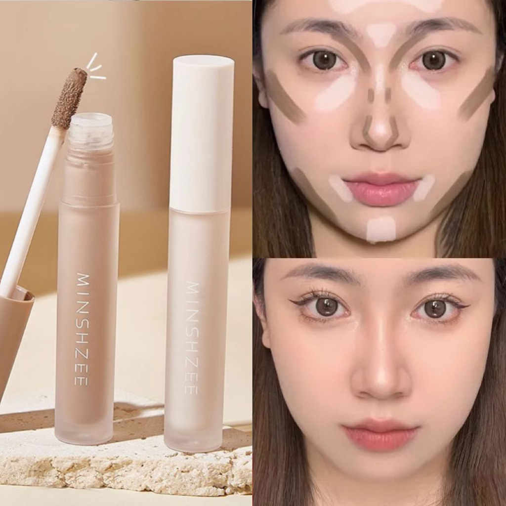 MINSHZEE Mingxi Zhi Liquid Contouring Stick, Highlight Liquid, Nose Shadow Shadow Brightening, Natural Highlight Contouring Liquid, Cross-border full figure