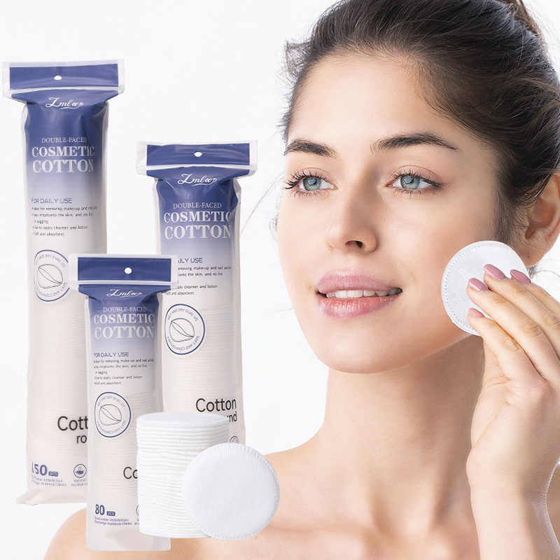 LMLTOP 80-150pcs Cotton Rounds Pads for makeup removal SY446 full figure