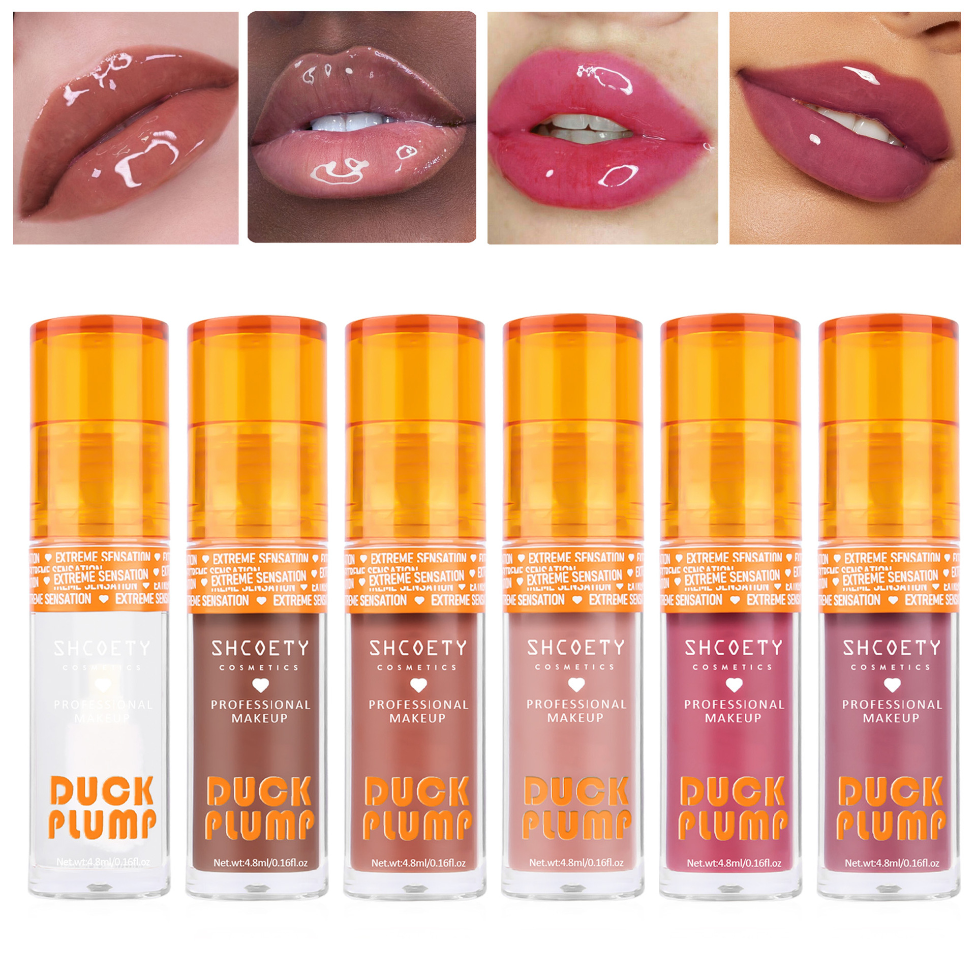 SHCOETY Cross-border Duck Lip Oil, Lip Gloss, Mirror Lip Gloss, Dudu Lip Gloss, Liquid Lipstick, Lip Care Oil and Makeup details Picture