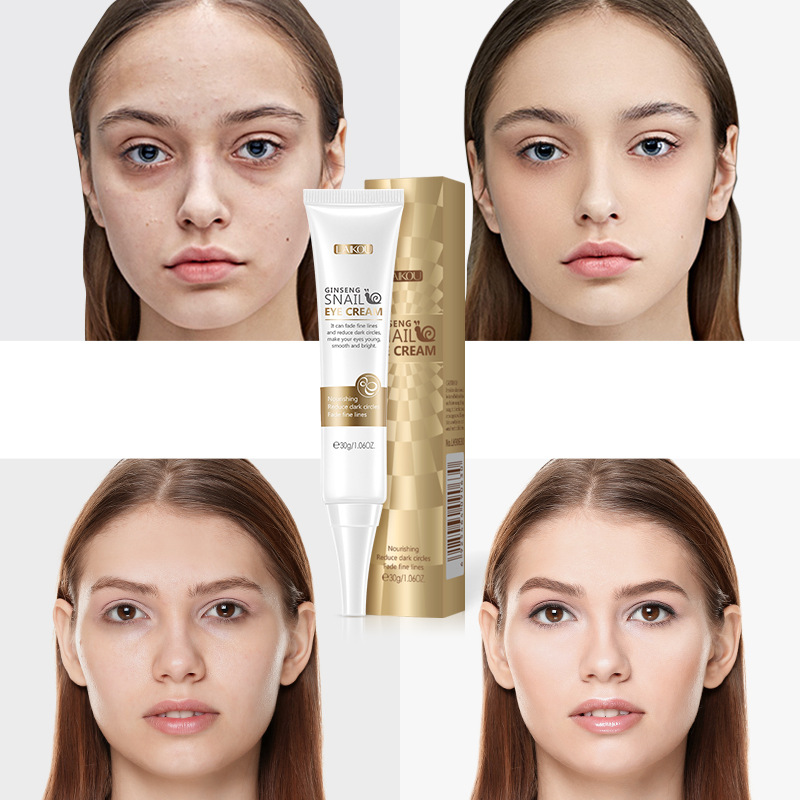 Laikou Red Ginseng Snail Eye Cream 30g + Eye Device Eye Hydrating and Moisturizing Skin Care Products Cross-border supply consignment Specification drawing