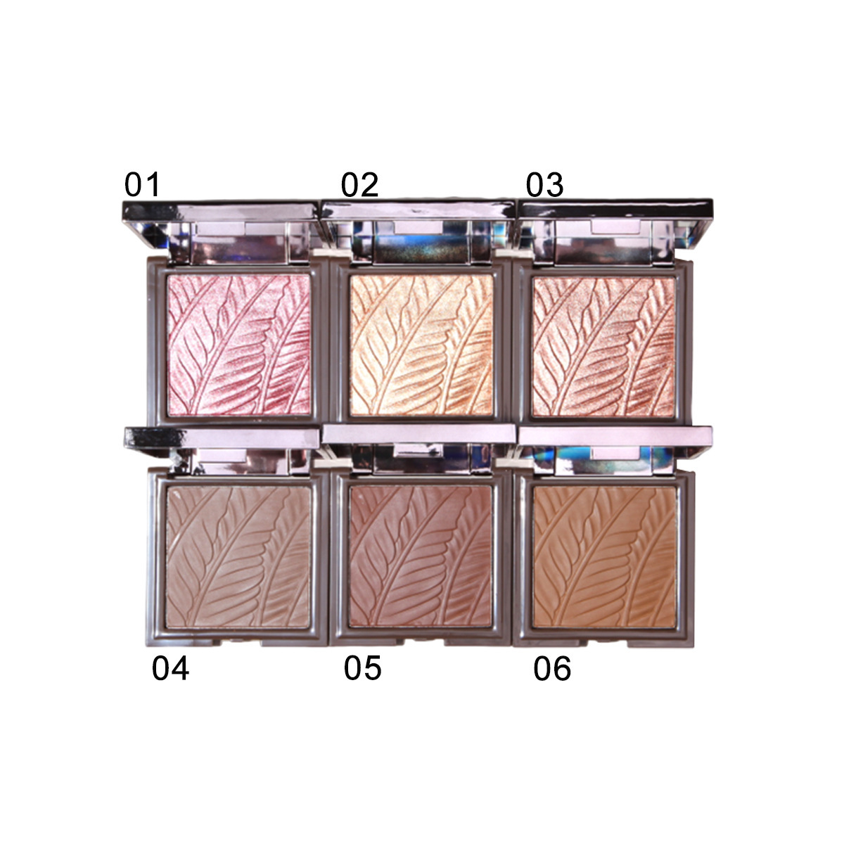 Cross-border MAFFICK small silver block Powder Compact Contouring Pearlescent matte setting loose Powder compact Application Scenario