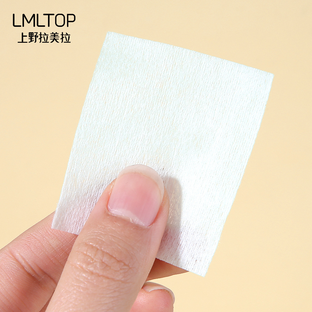 LMLTOP Lightweight and water-saving Makeup Cotton 50-piece wet Compress thin Makeup Remover Cotton pads wholesale SY403 Specification drawing