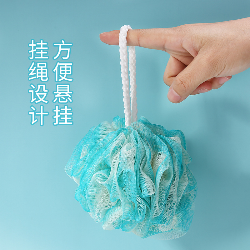 LMLTOP Bath Ball, Foaming tennis ball, back rub towel, Bath towel with foaming sponge, Bath tool TOP-122 details Picture