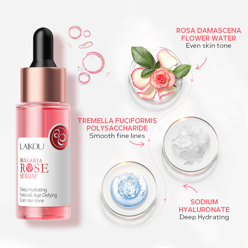 LAIKOU Rose Essence 30ml Hydrating, moisturizing and nourishing skin Facial care essence manufacturer in stock wholesale details Picture