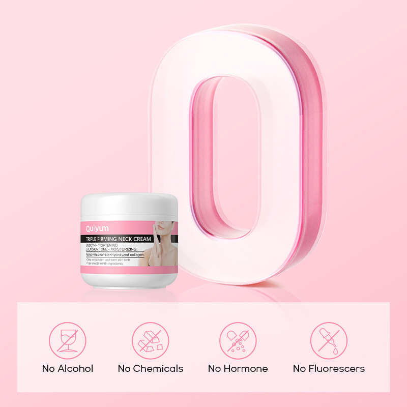 Cross-border QUIYUM Neck Cream 30g for neck care, hydrating, moisturizing and brightening skin tone. Brand manufacturer in stock supply Specification drawing