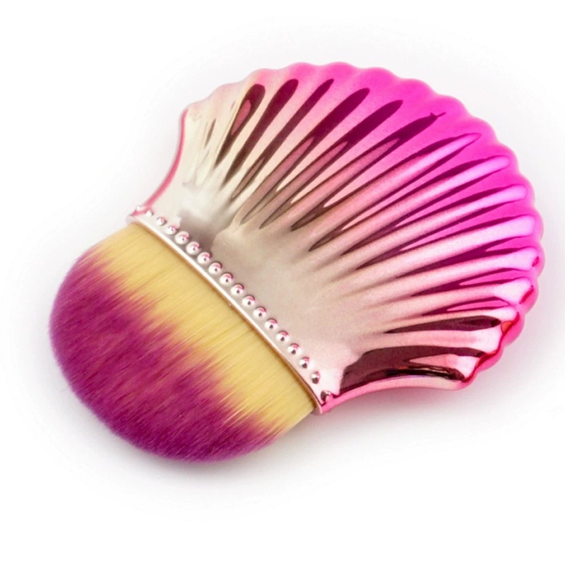 New single small shell makeup brush, colorful shell foundation brush, direct supply from professional makeup and beauty tools manufacturer full figure