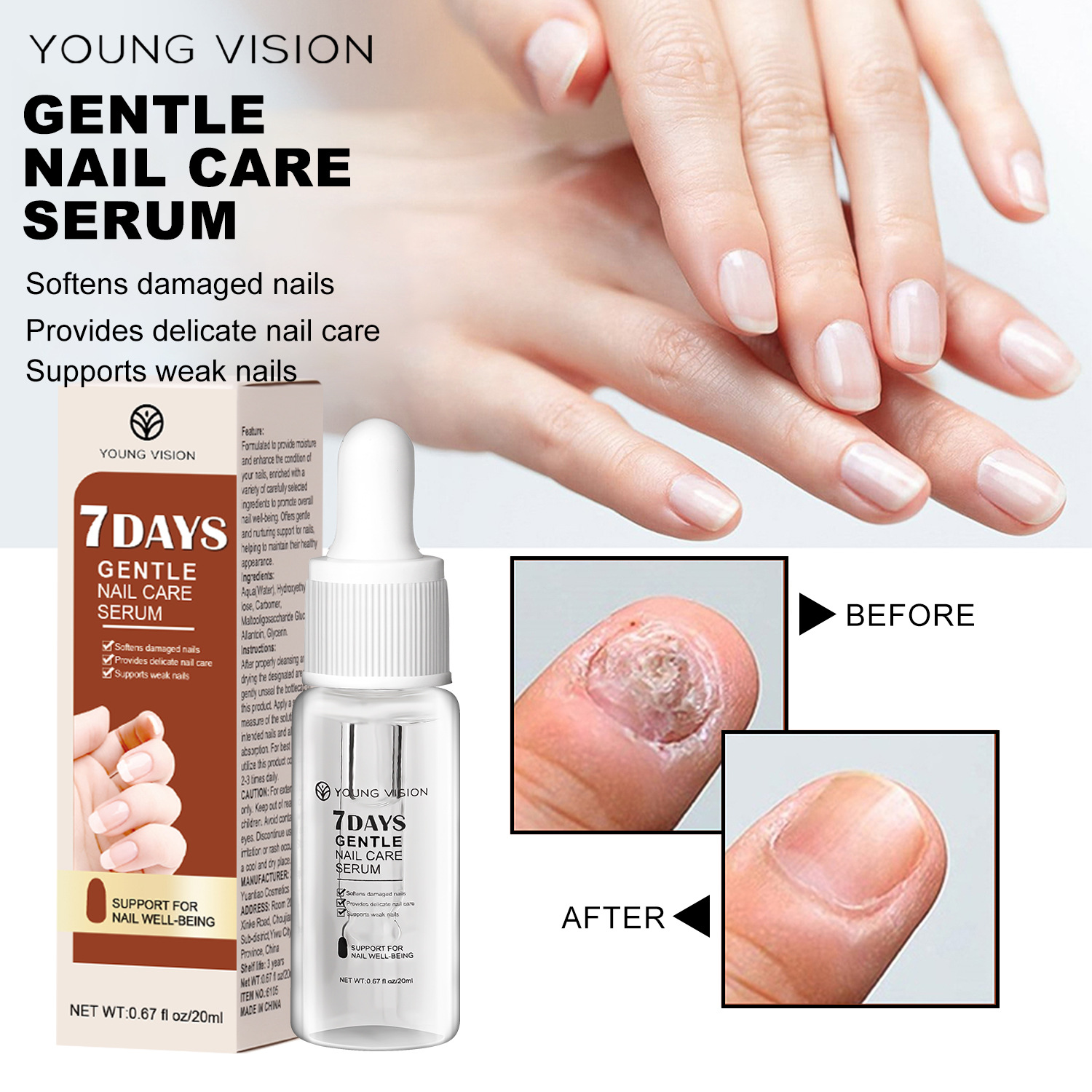 YOUNG VISION Nail Essence Beauty Nail Liquid full figure