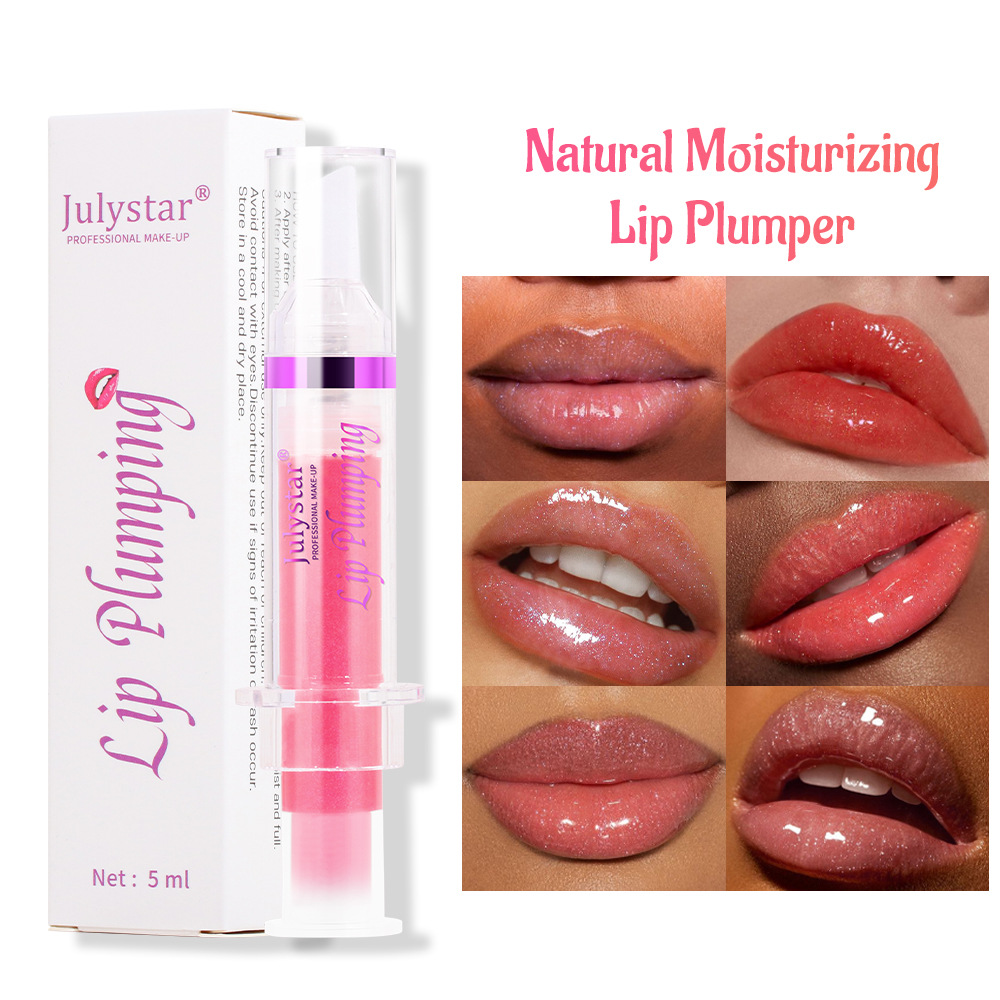 Cross-border bestseller pearlescent long-lasting moisturizing lip gloss, hydrating and brightening, no cups of water, shiny and lustrous lips, lip glaze, export lip oil full figure