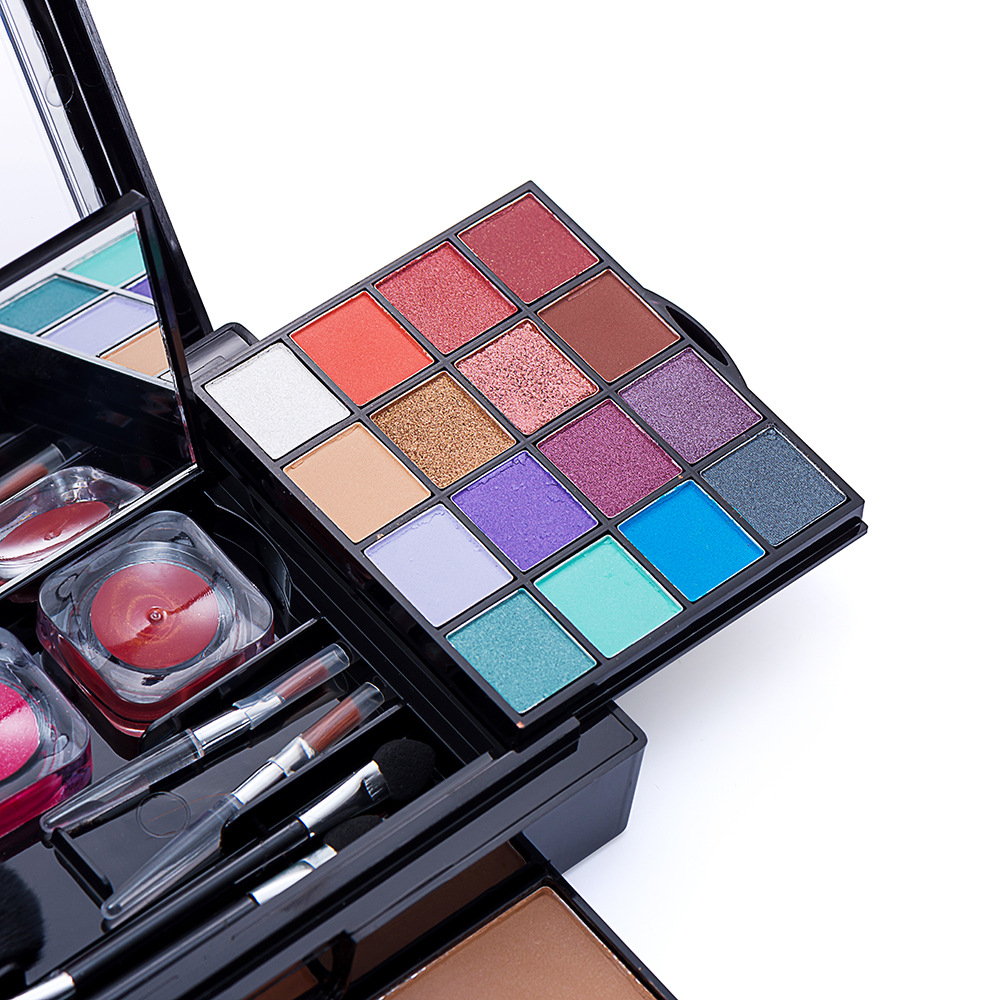 MISS Young 38-color Eyeshadow palette, Eyeshadow Lip gloss, Contouring set, Makeup plate, Makeup box wholesale cross-border foreign trade Specification drawing