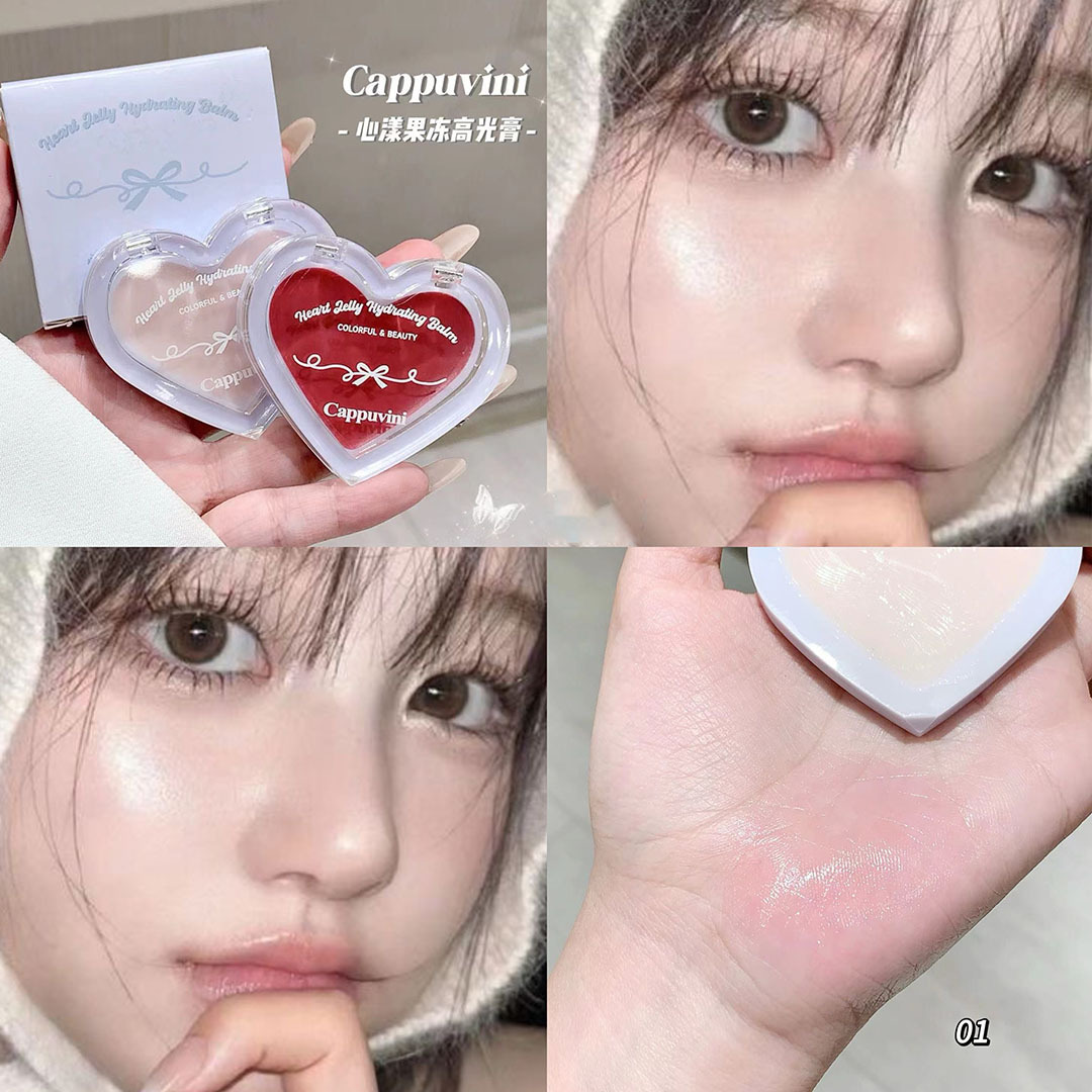 Cappuvini Love Hydrating Cream Hydrating Skin Jelly Highlighter Blush Brightening Student Makeup [Special Offer] full figure