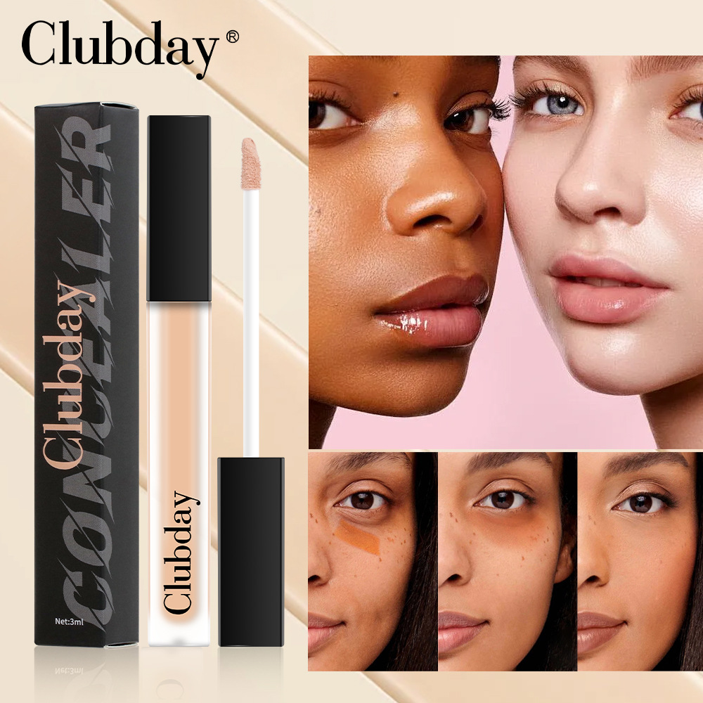 Cross-border beauty eye base to cover dark circles, liquid concealer, single-color light waterproof tattoo concealer for export full figure