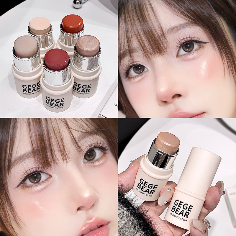 Gege bear Gogo Little Bear Dynamic Water Glow High-Gloss Stick Korean Water Glow Natural Brightening Pink Blush Cream Specification drawing