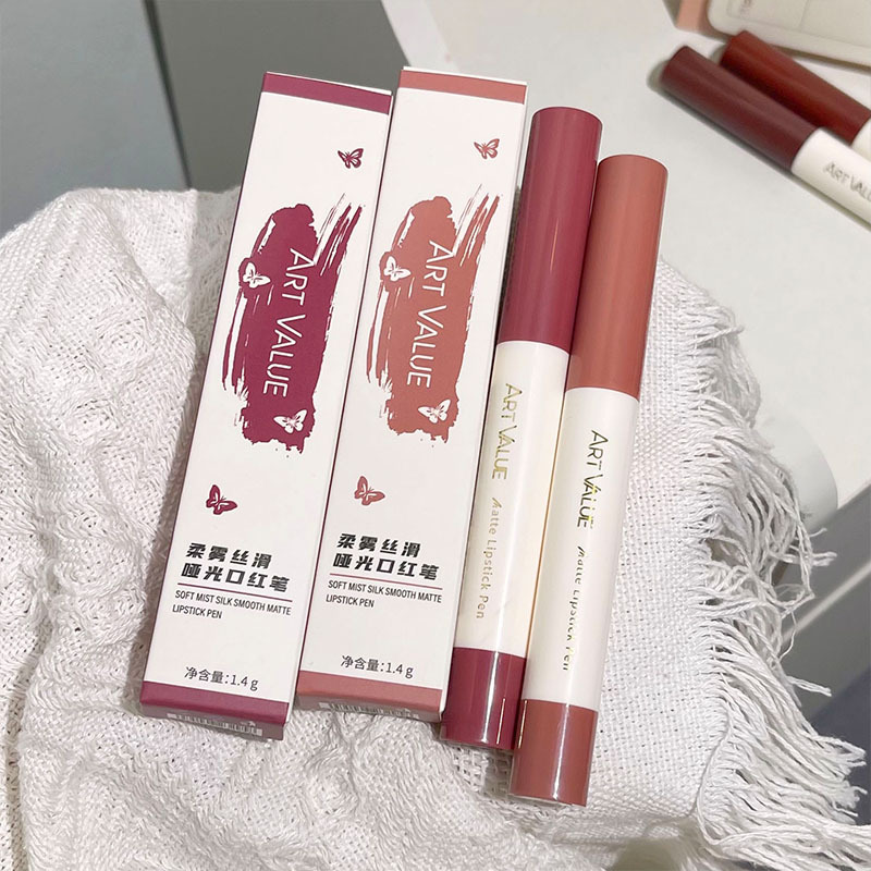 Art Value Soft Mist Smooth matte Lipstick Pen Velvet Whitening coloring Lipstick Versatile Makeup Affordable Cross-border Application Scenario